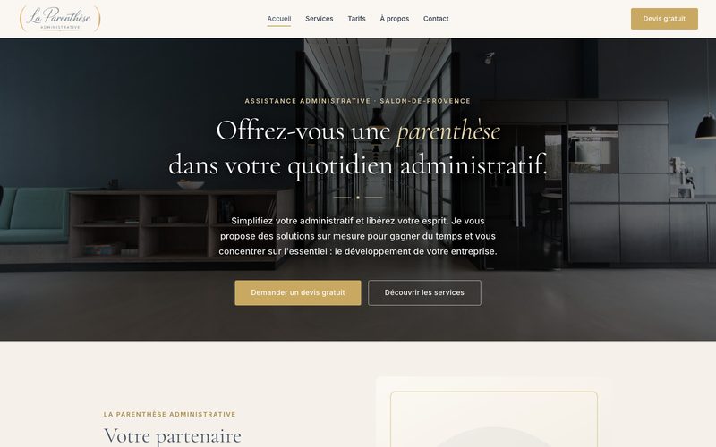 Site La Parenthèse Administrative