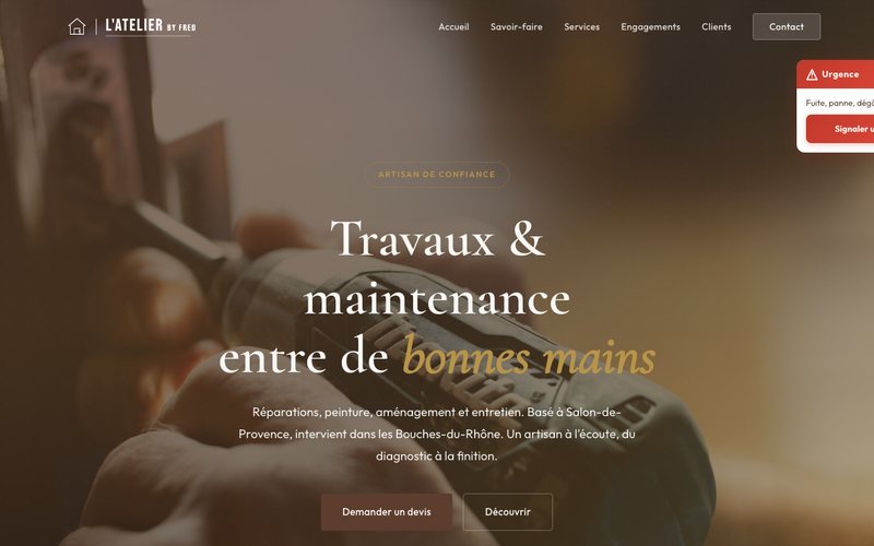 Site L'Atelier by Fred