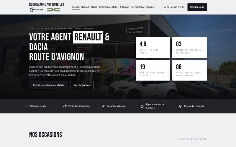 Site Roquemaure Automobiles